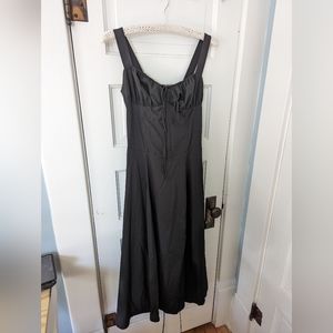 Viral Milkmaid Corset Cottagecore Midi Dress